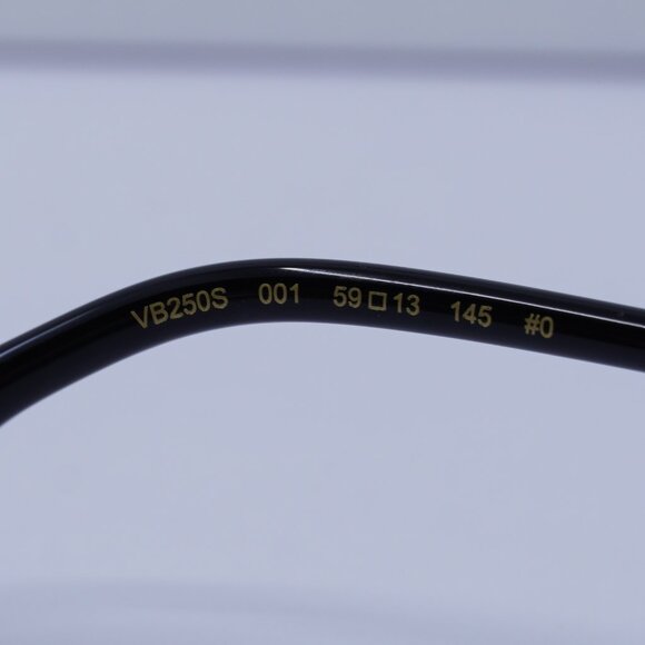 Victoria Beckham VB250S 001 Rectangle Sunglasses – Black/Gold/Transparent - Picture 7 of 9